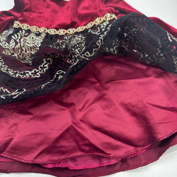 Rare Edition Girl's Size 6-9 Month Dress And Plastic Short Set Red Preowned - Picture 12 of 16